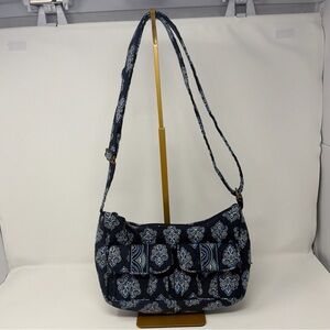 Vera Bradley Calypso Shoulder Bag Blue Paisley Retired 2009 USA